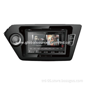 2-Din Car GPS Navigation DVD Players with 8-inch TFT Display, BT and iPod Function for KIA K2